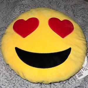 Heart Eye Emoji Pillow